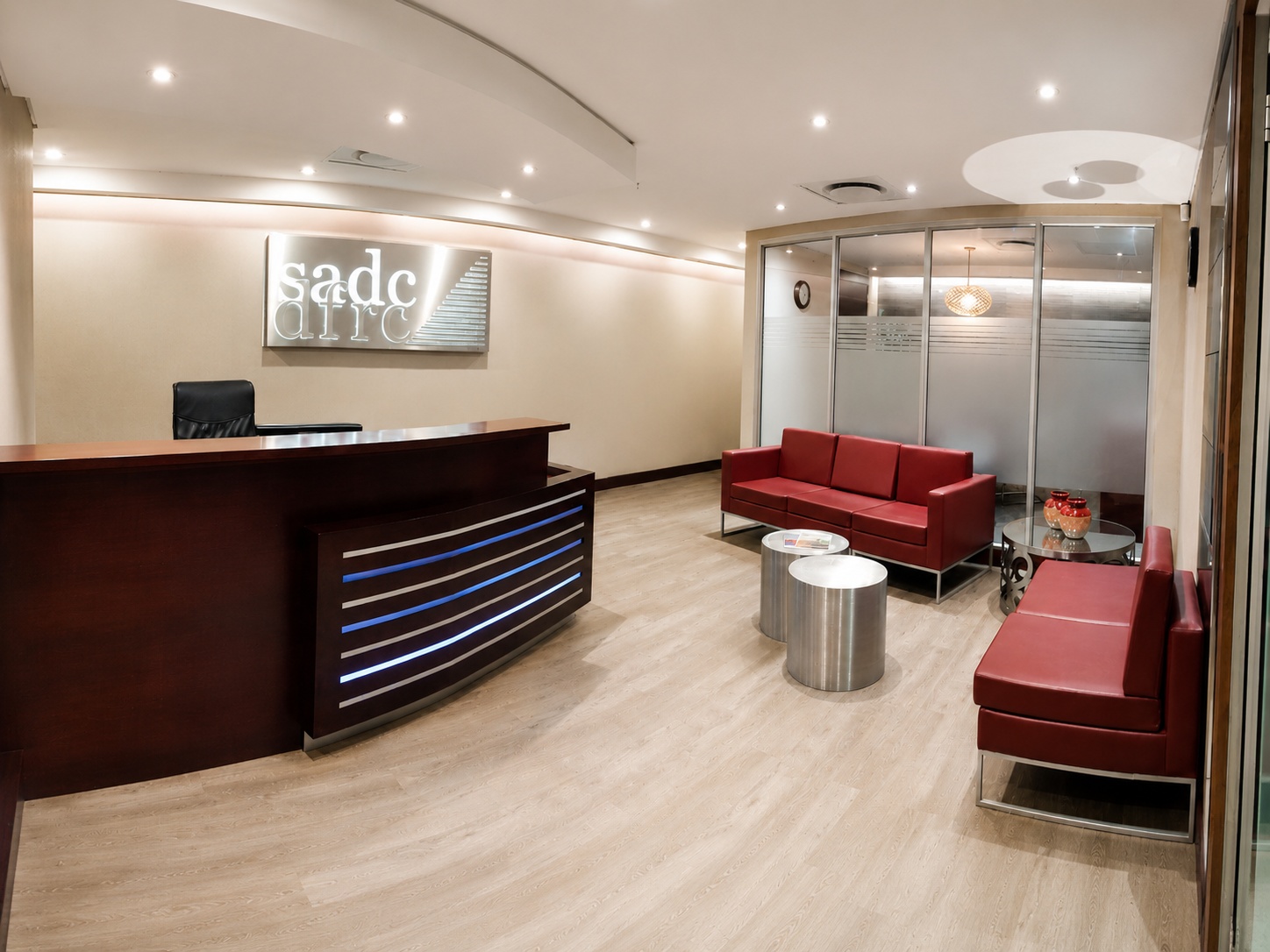 Southern African Development Community — DFRC — interior project by TH Design in CBD, Gaborone.